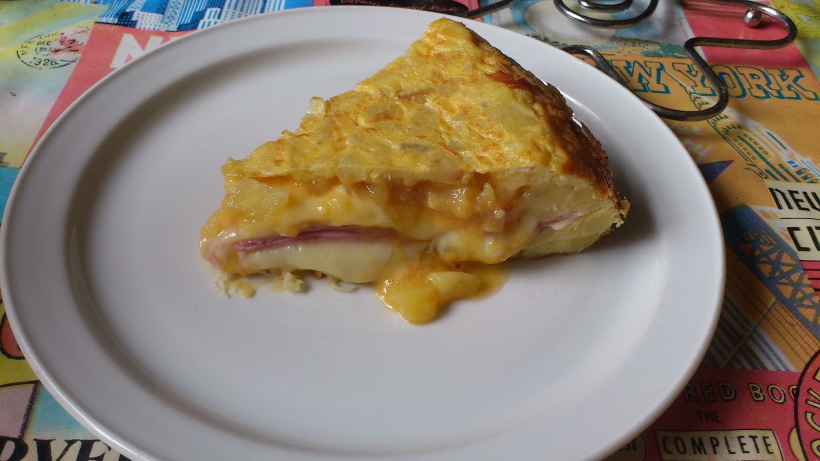 La Cocina de Cris Tortilla de patatas Rellena de Jamón y Queso