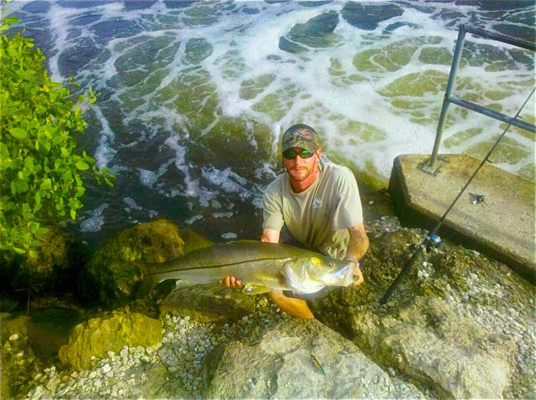 On Foot Angler Capt.Eric Freight Train Fishing Juno Beach