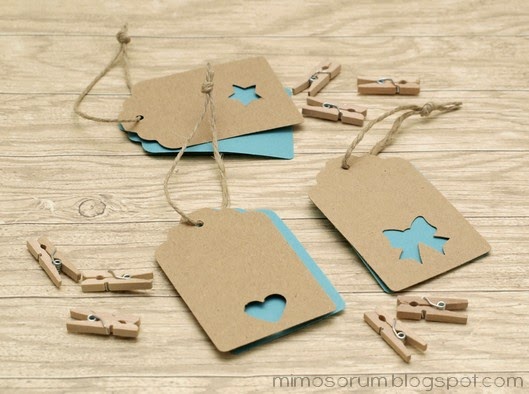 Etiquetas con doble capa para regalos. Etiquetas con doble capa para regalos.