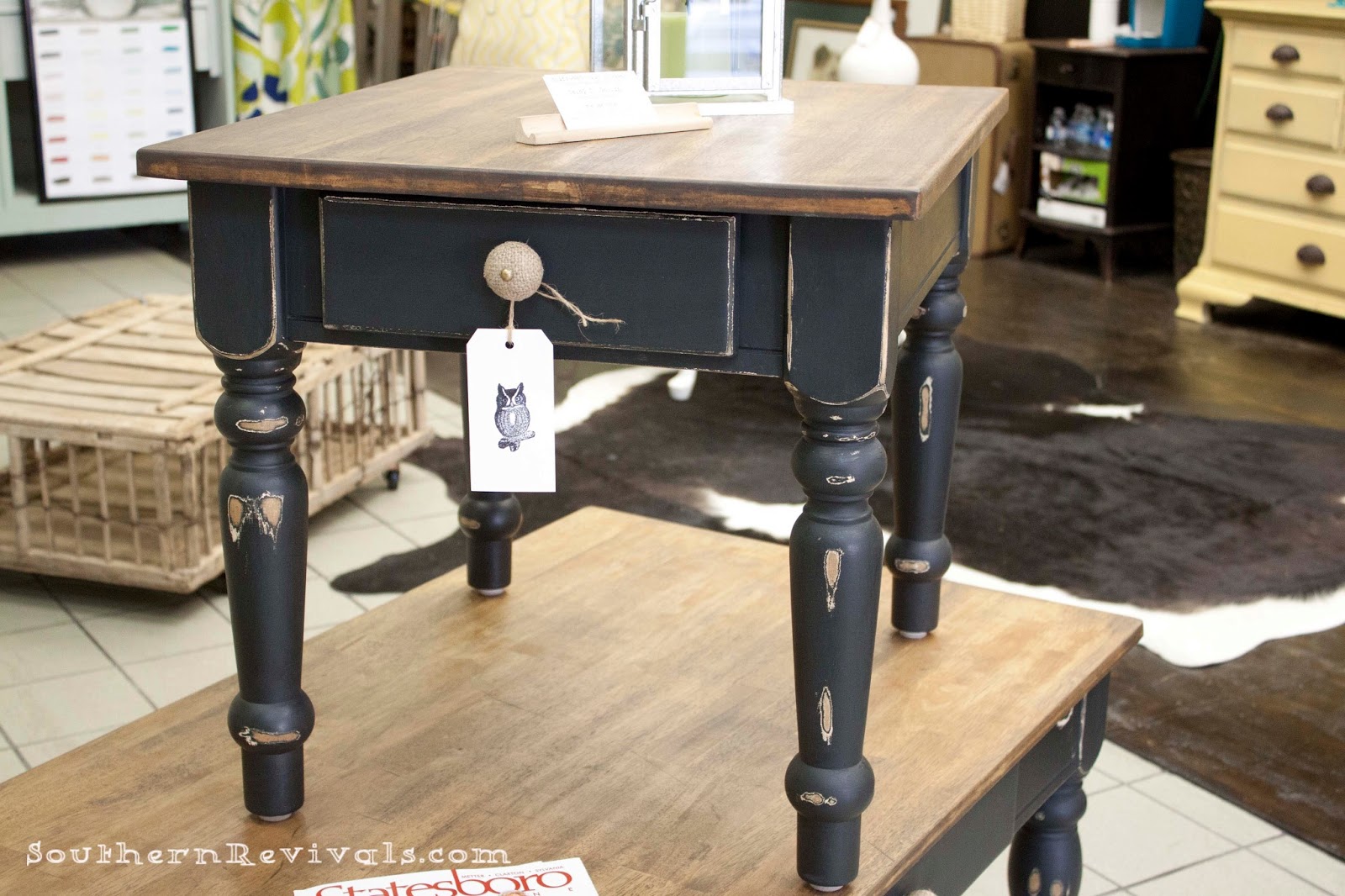 Pottery Barn Inspired Coffee Table & End Table Makeover Southern Revivals