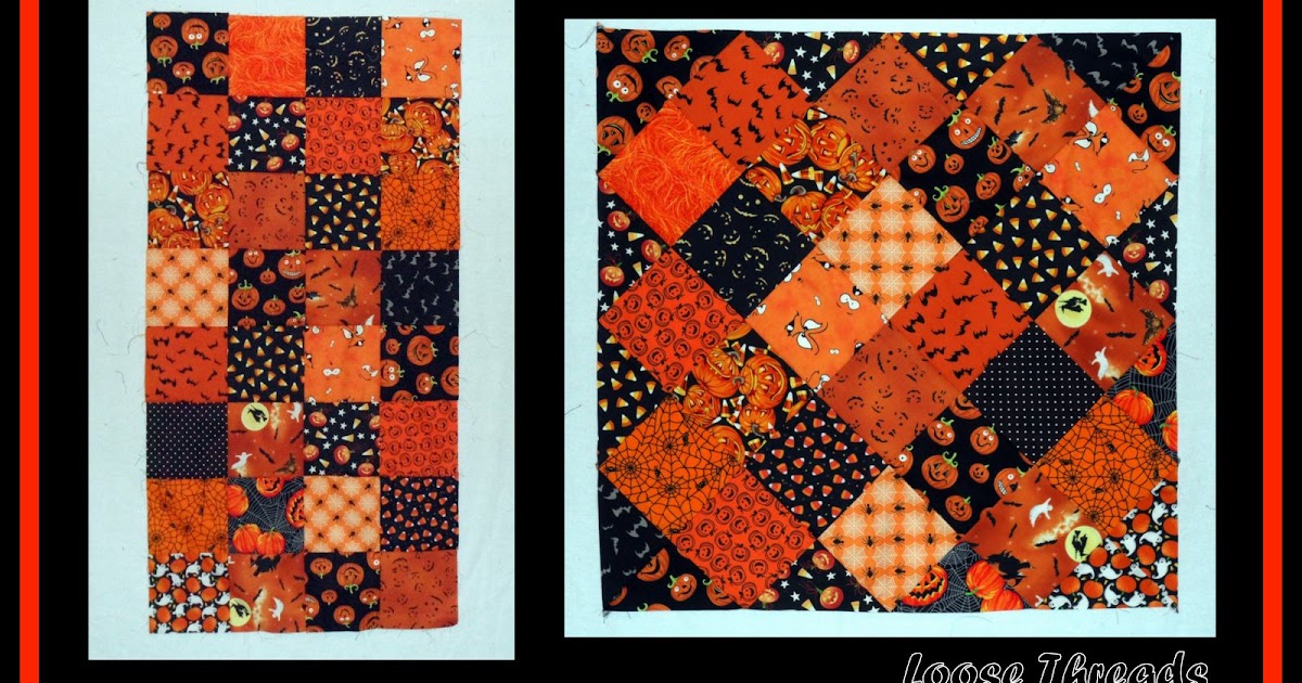 Loose Threads From Squares To An On Point Quilt