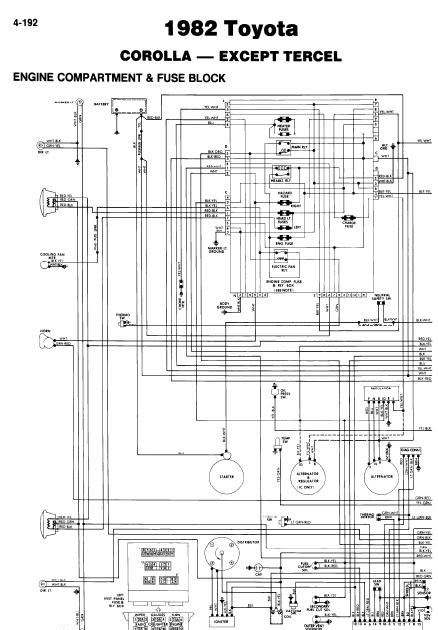 1989 Toyota Corolla Wiring Diagram Manual Original Wiring