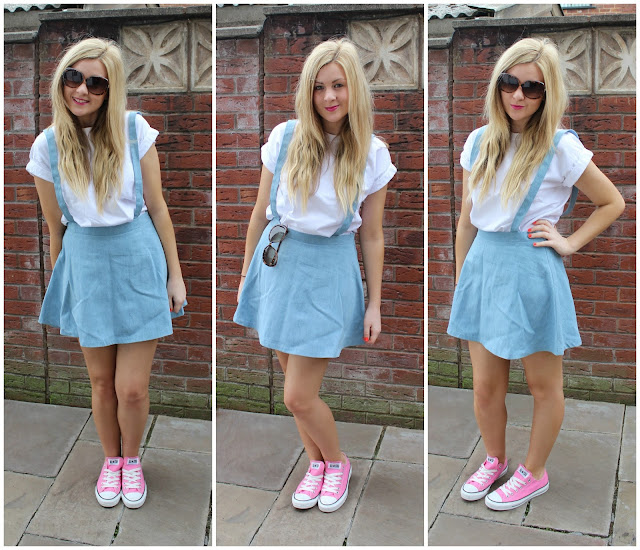 skater skirt outfits with converse