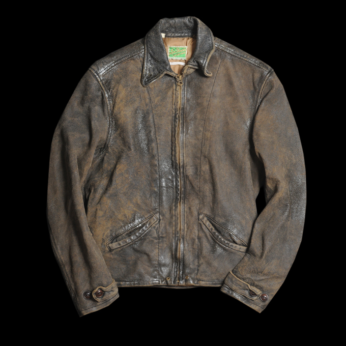 Levi's Vintage Clothing 1930's Menlo Leather Jacket ~ Rivet Head