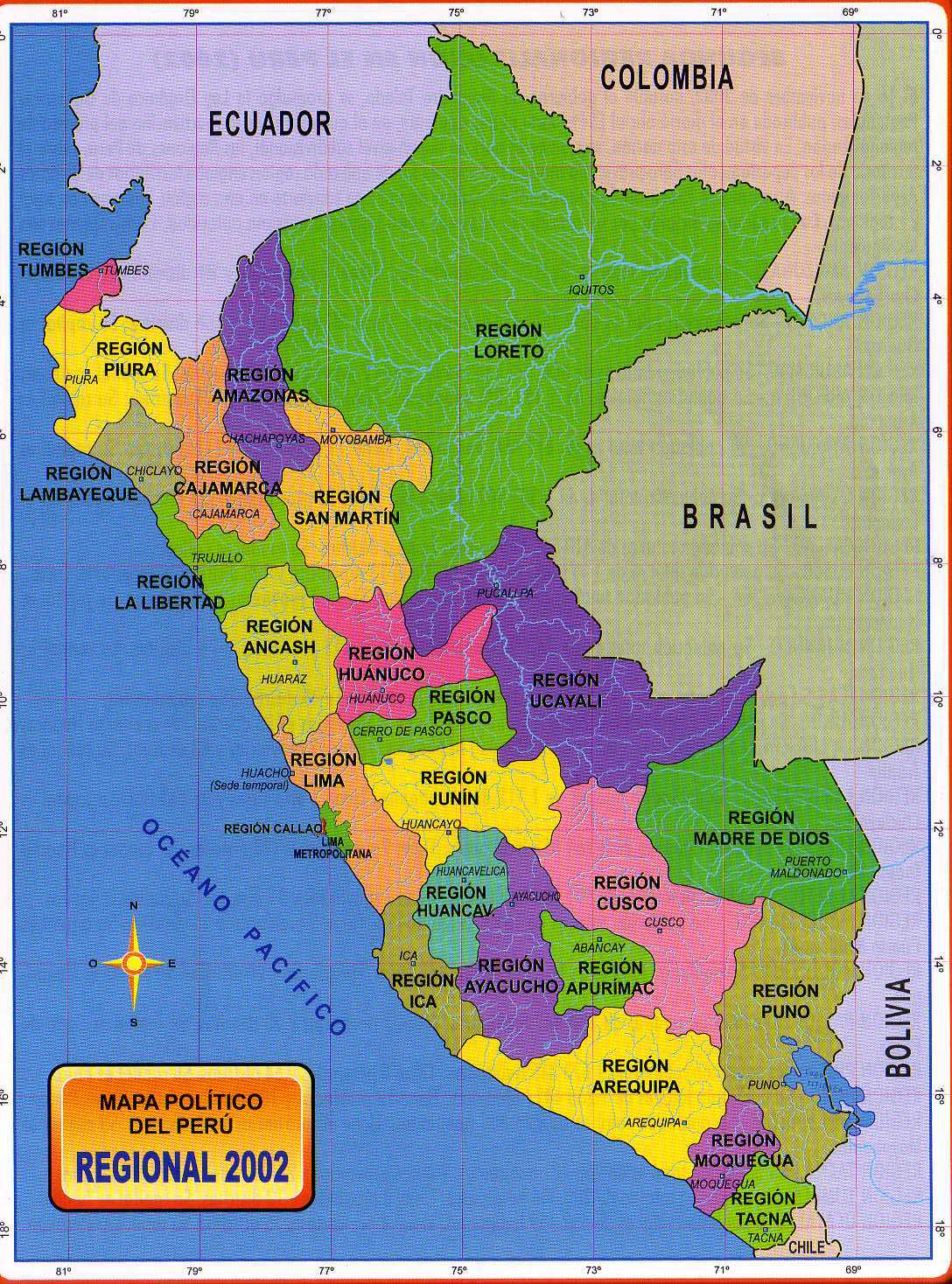 16+ Mapa Del Peru Con Departamentos Background