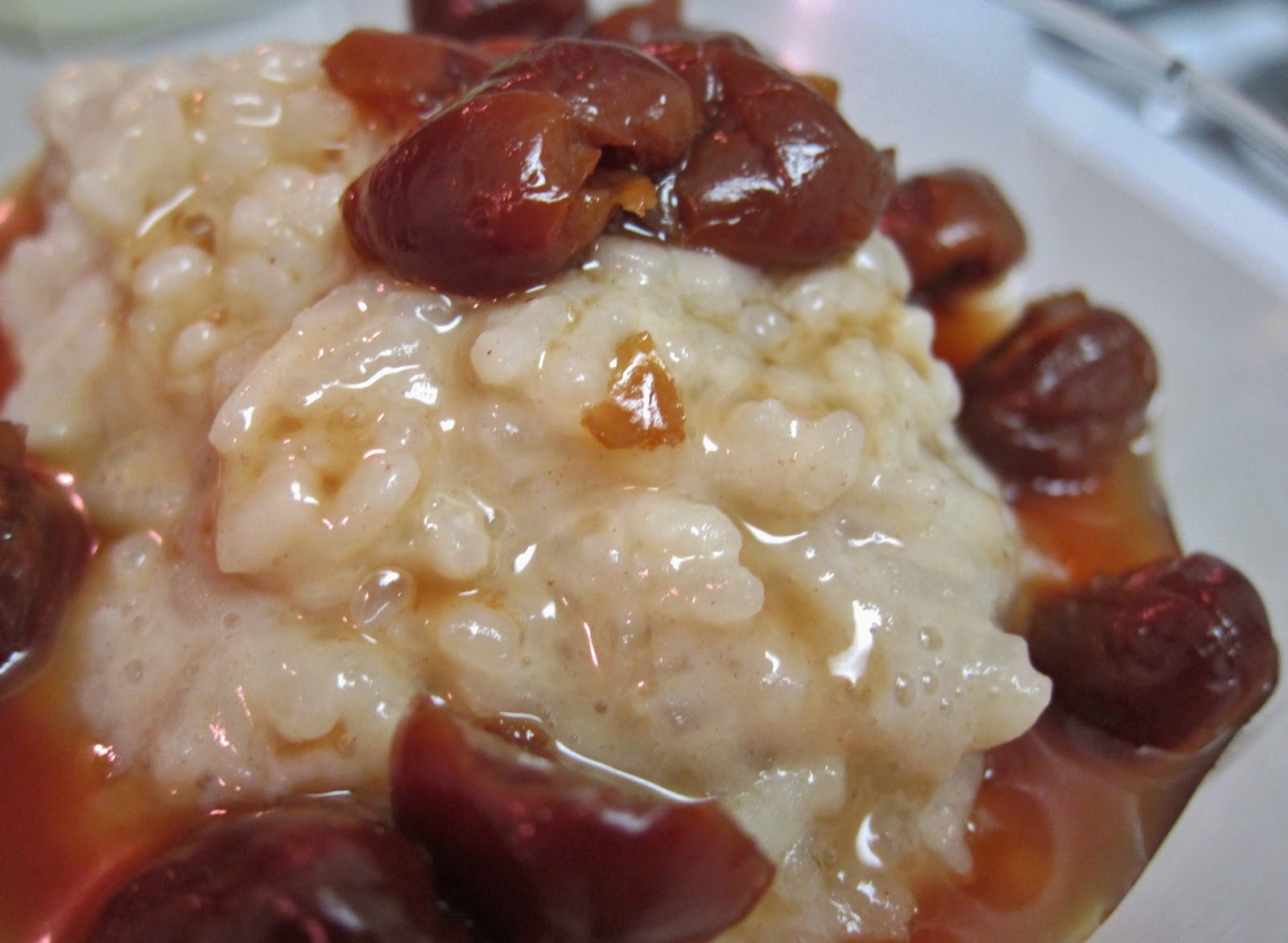The Vegan Chronicle Cinnamon Rice Pudding with DriedCherry Sauce
