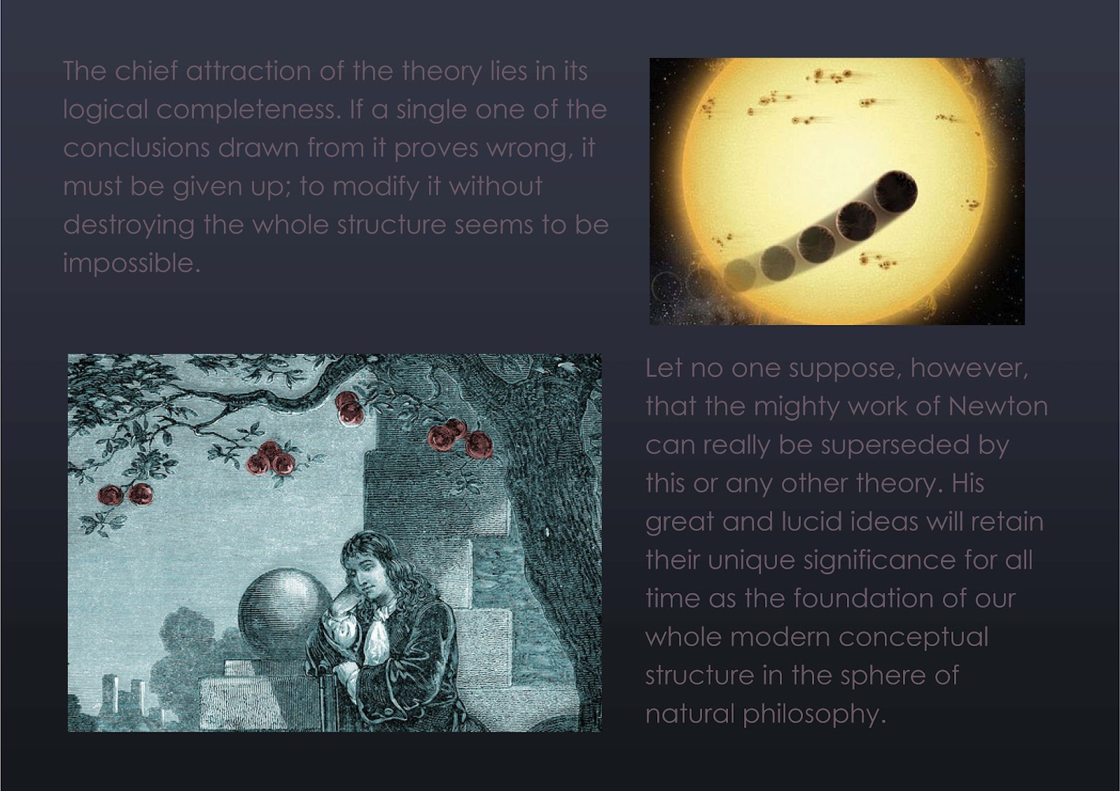 theory of relativity General relativity: general relativity, part of the wide-ranging physical theory of relativity formed by the german-born physicist albert einstein it was conceived by einstein in 1916 general relativity is concerned with gravity, one of the fundamental forces in the universe gravity defines macroscopic behaviour. theory of relativity General relativity: general relativity, part of the wide-ranging physical theory of relativity formed by the german-born physicist albert einstein it was conceived by einstein in 1916 general relativity is concerned with gravity, one of the fundamental forces in the universe gravity defines macroscopic behaviour.