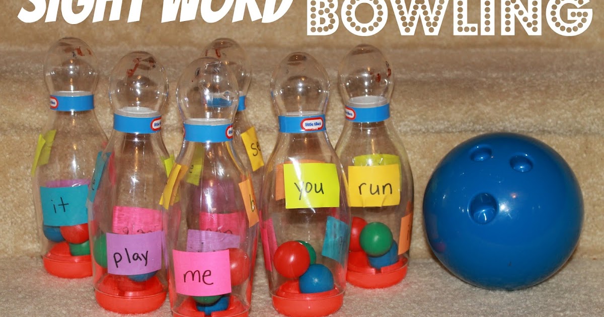 Mom to 2 Posh Lil Divas: Play to Learn: Sight Word Bowling