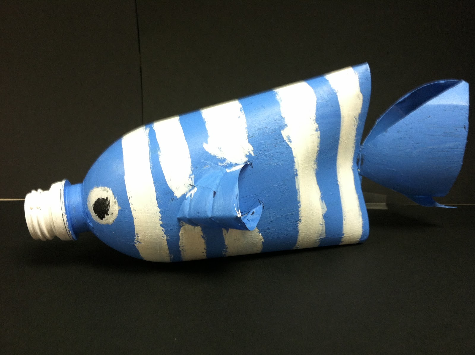 Mrs. Wille's Art Room Recycled fish sculptures