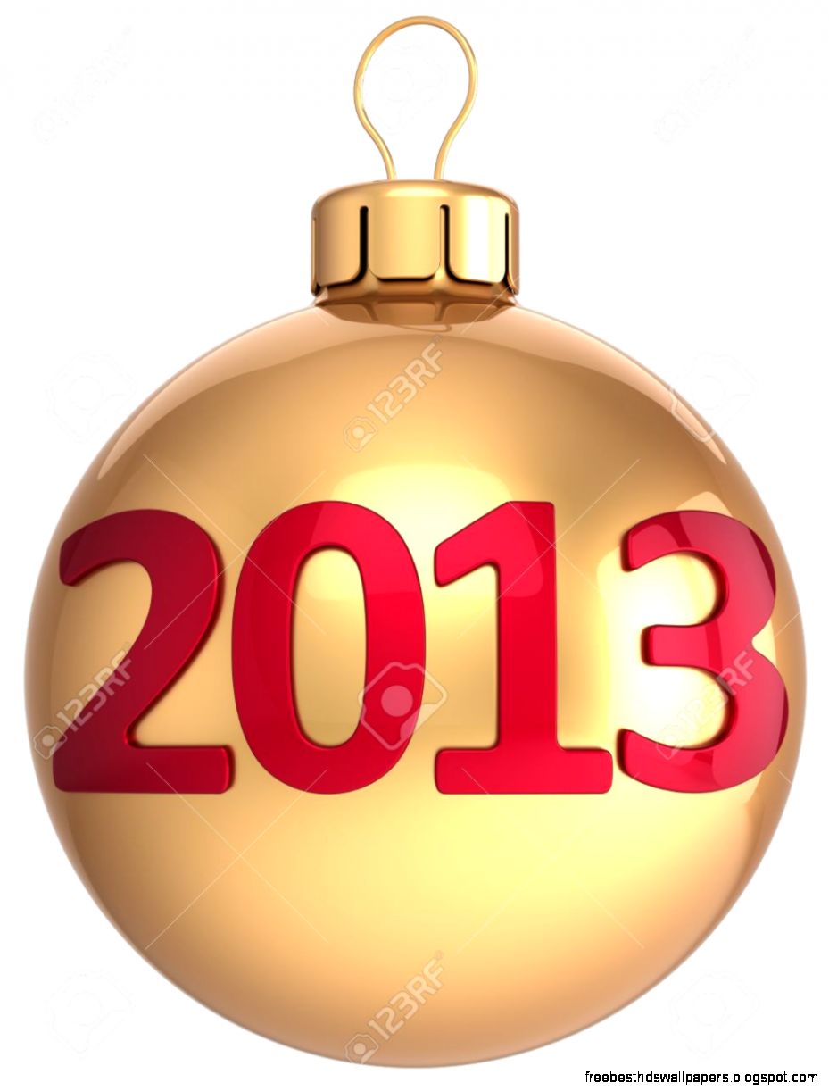 Gold Christmas Ball New 2013 Year Bauble Lucky Calendar Date Gold Christmas Ball New 2013 Year Bauble Lucky Calendar Date