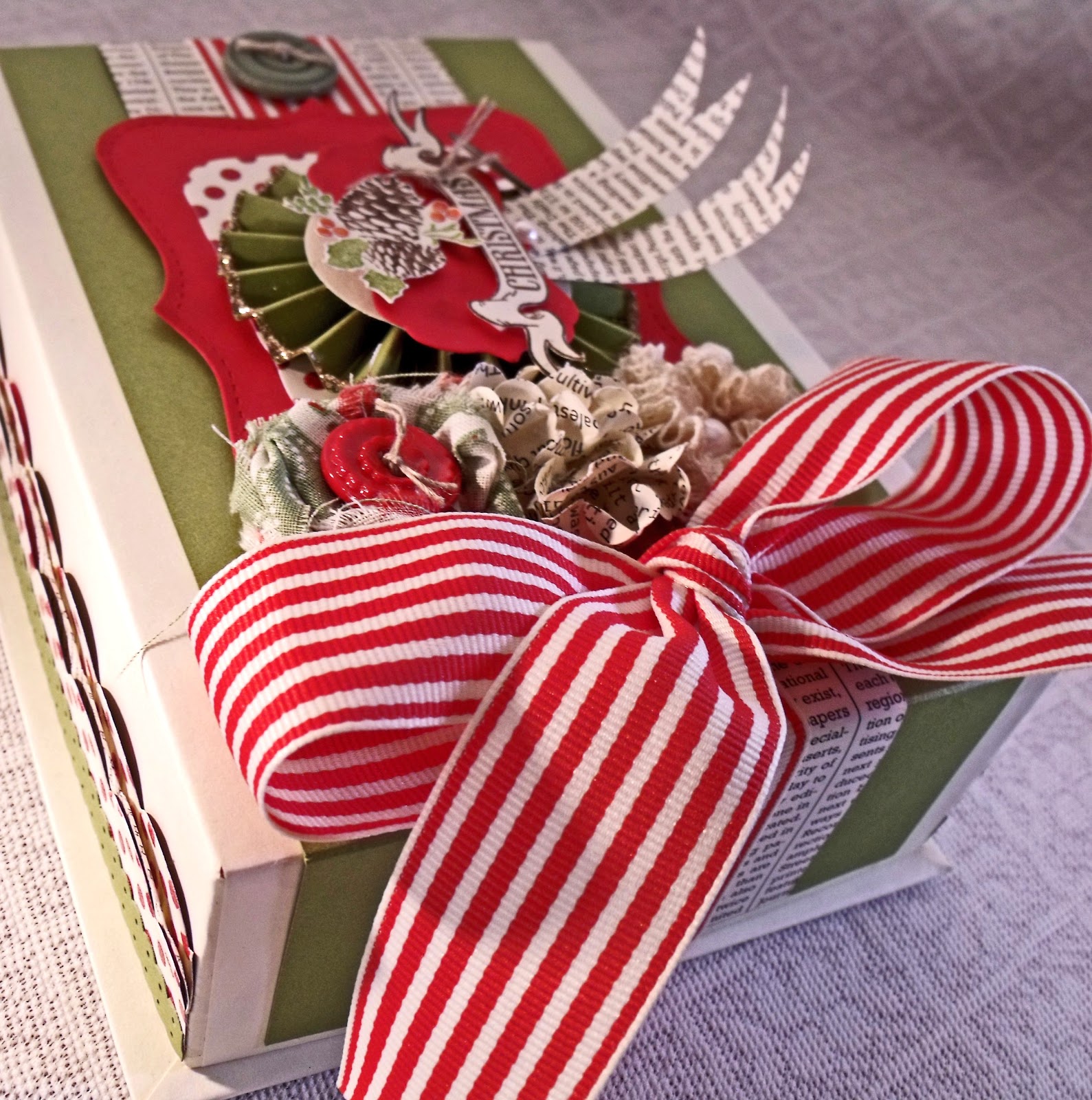 Gemmy foot Holley's Hobbies: SU! Christmas Keepsake Box and Matching Card!
