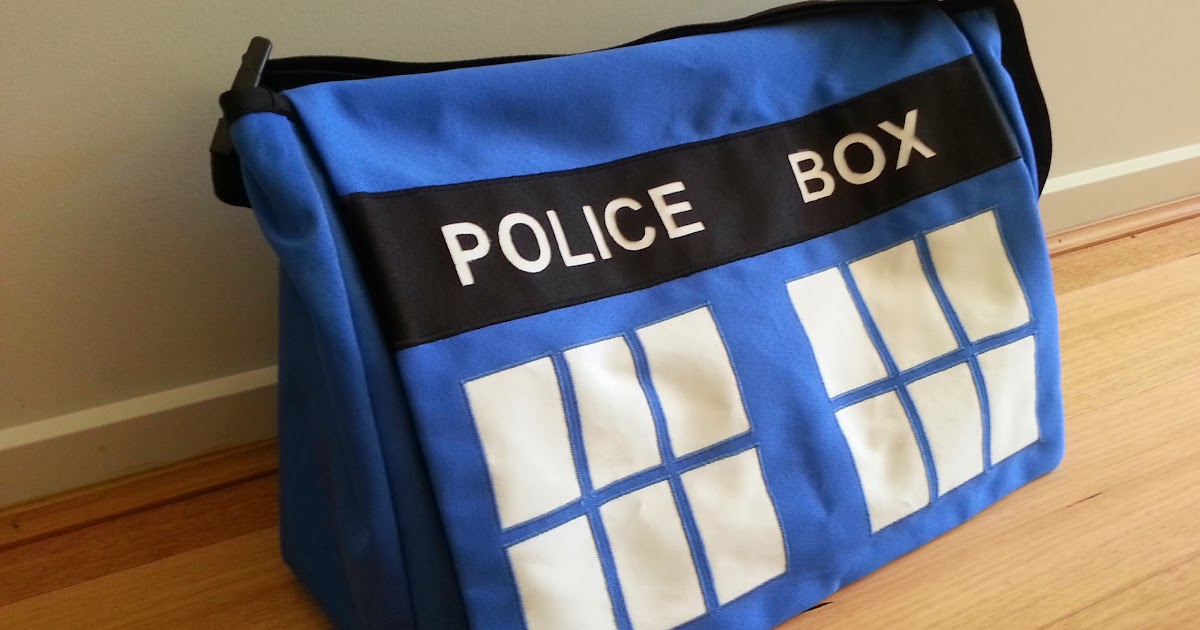 Nerd by Night Dr. Who messenger bag
