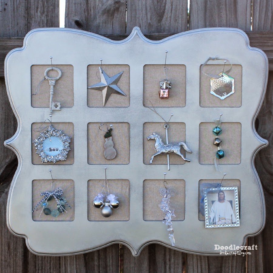 Doodlecraft Silver Shimmery Ornament Advent Calendar!