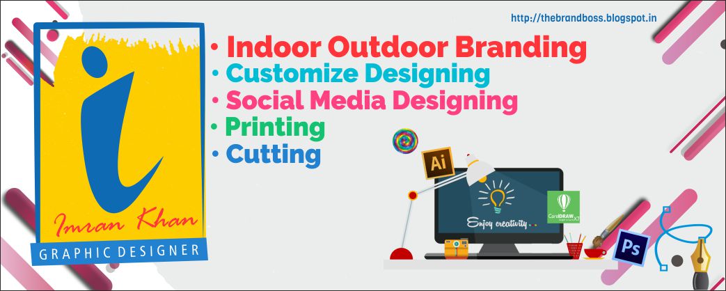 Imran Graphic Designer Jaipur Portfolio Indoor Outdoor Branding Customized design CNC Laser cutting.