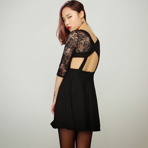 Jen Lace Bandage Back Dress