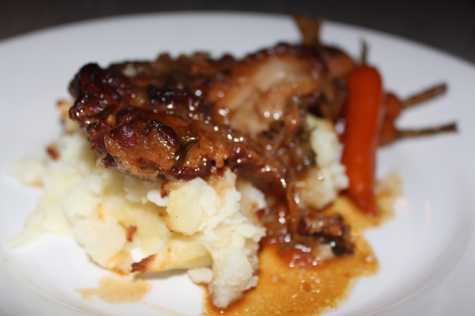 FLOWER POT KITCHEN PORK CHEEKS BRAISED IN APPLE CIDER..EVERY