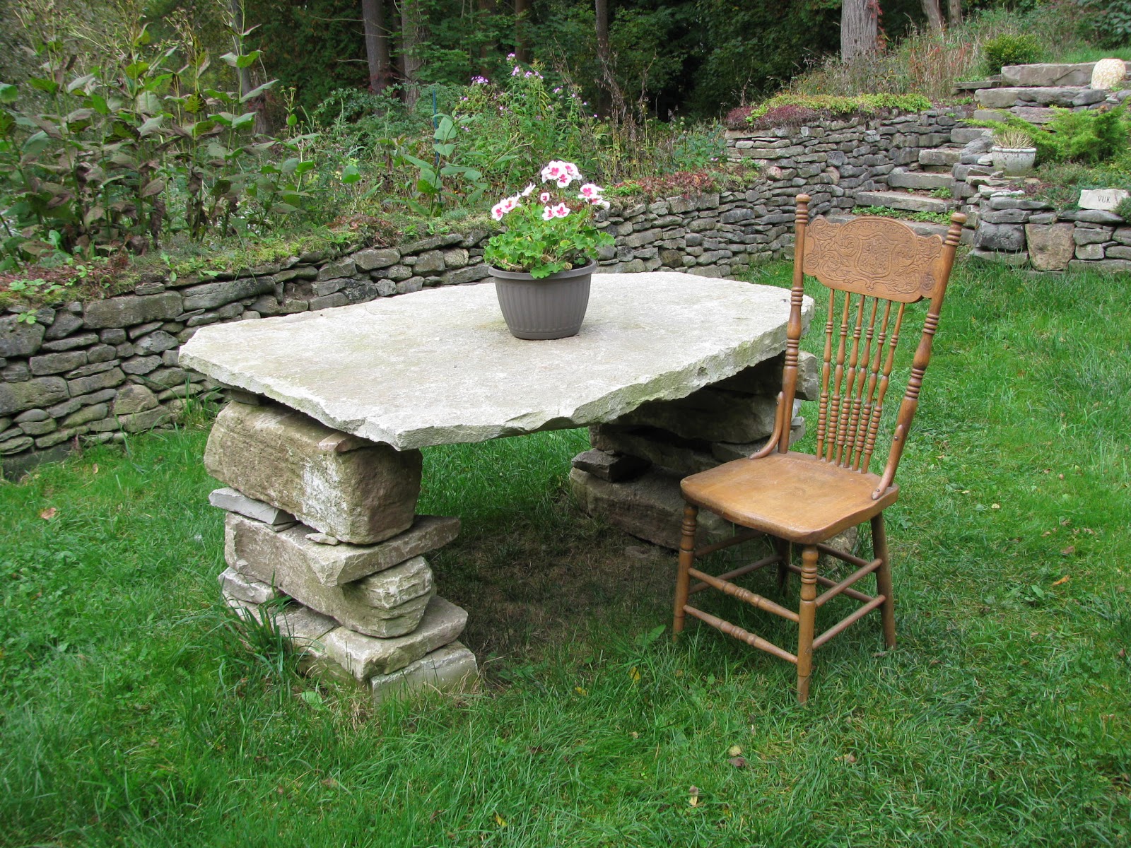 Dry Stone Walling A Lovely Stone Table