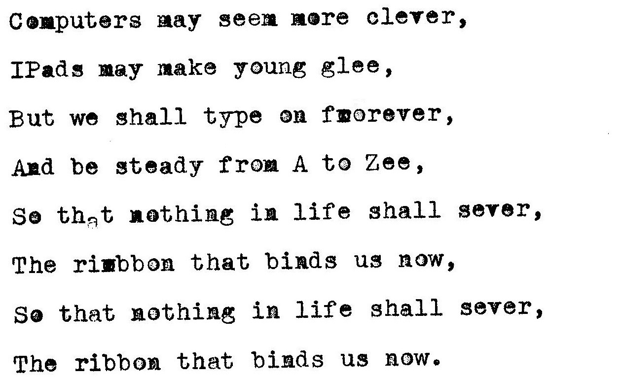 oz.Typewriter The Typewriter Song