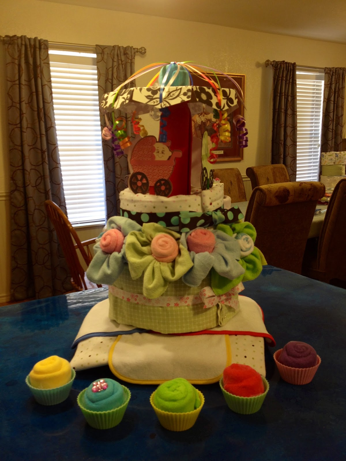 Marilyn's Diaper Castle Baby Cake Carousel
