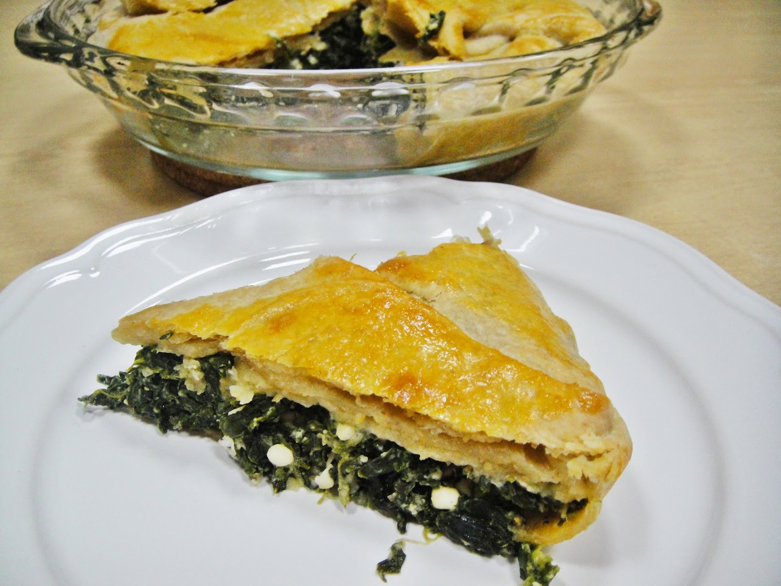 Maryam's Culinary Wonders 810. Spinach Cottage Cheese Pie