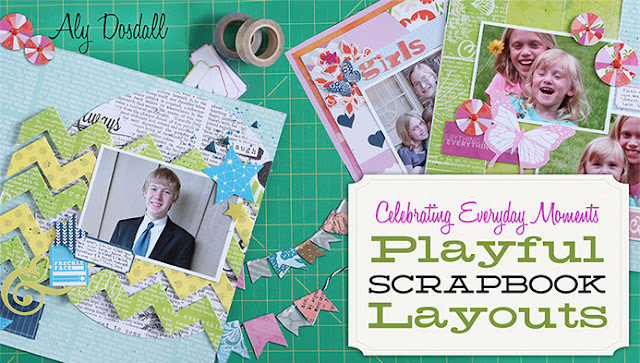 Playful Scrapbook Layouts scrapbooking workshop at Craftsy with Aly Dosdall