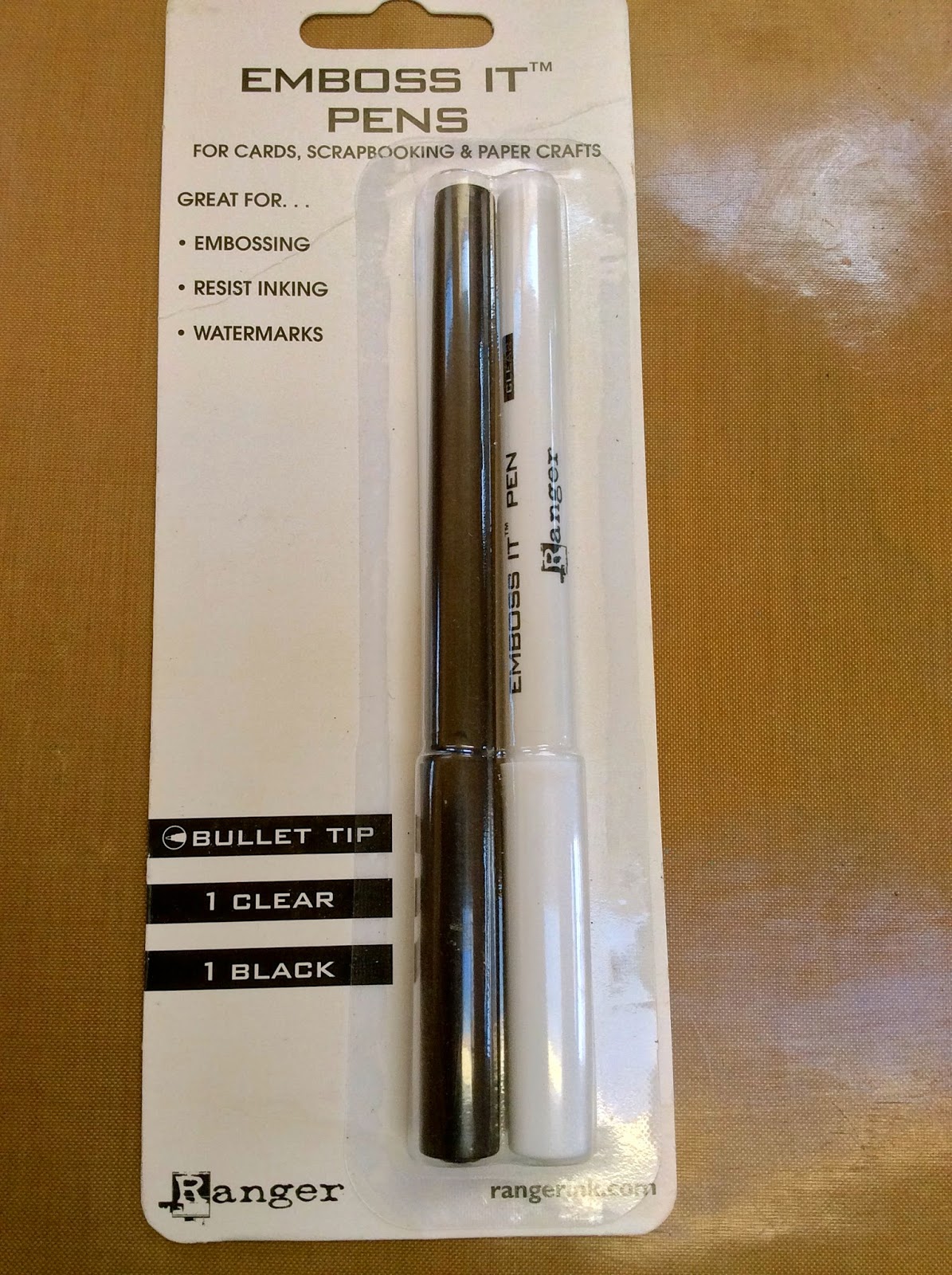 Studio 490 embossing powder faux graniteware technique...