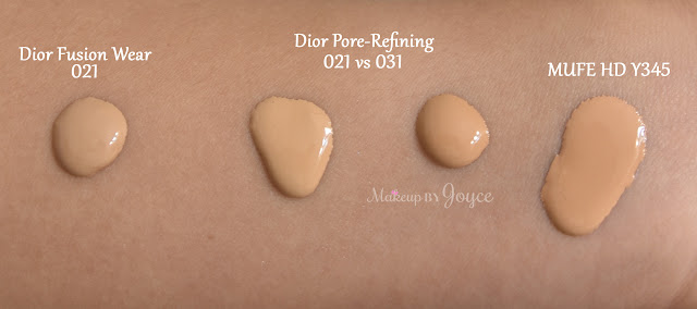 Dior Forever 031 Sand 021 Linen Swatches Mufe Y345