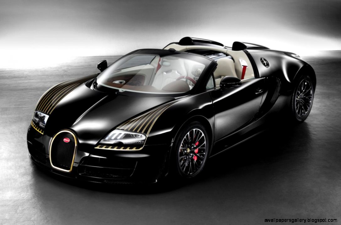 Black Bugatti Veyron 16 4 Grand Sport