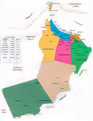 Oman Map Political Regional