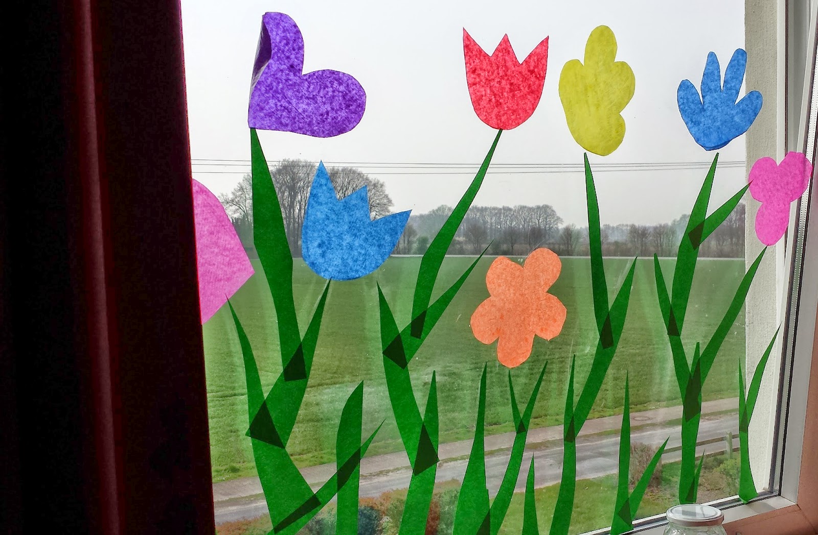 Klasse(n)Ideen Frühlingshafte Fensterdeko