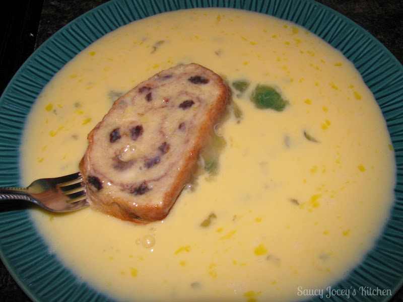 Saucy Jocey's Kitchen Cinnamon Raisin Bread French Toast