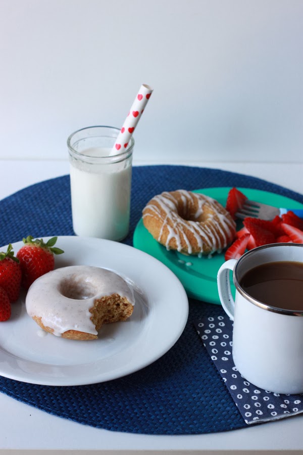 Stir & Scribble Baked Oatmeal Donuts with Maple Glaze