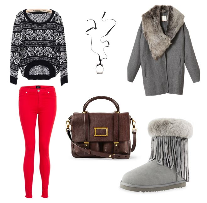 red uggs outfit