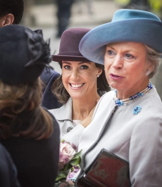 Crown Prince Frederik and Crown Princess Mary, Prince Joachim and Princess Marie and Princess Benedikte