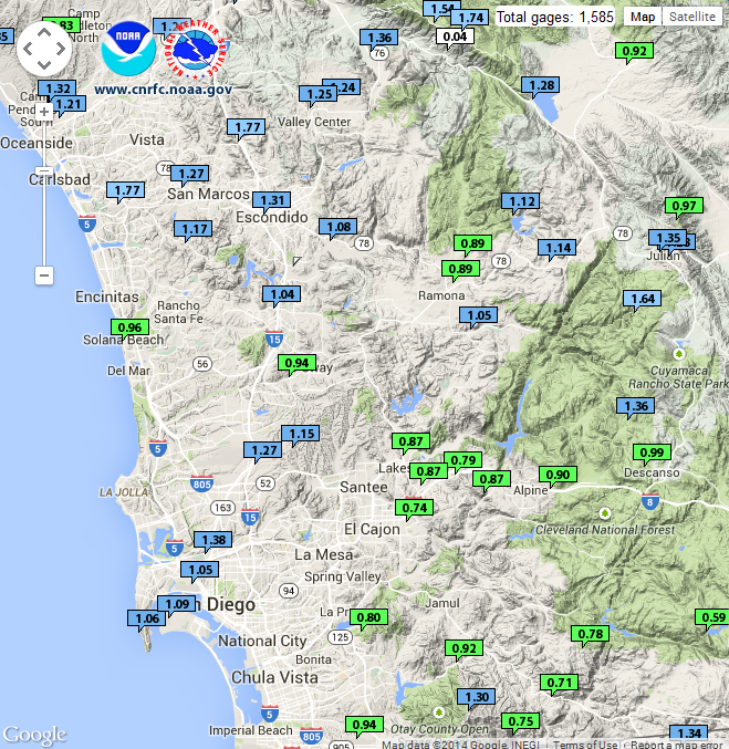 San Diego Weather Center SAN DIEGO RAIN TOTALS & STORM RECAP THU 12