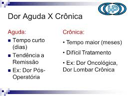 Diferença entre dor crônica e dor aguda