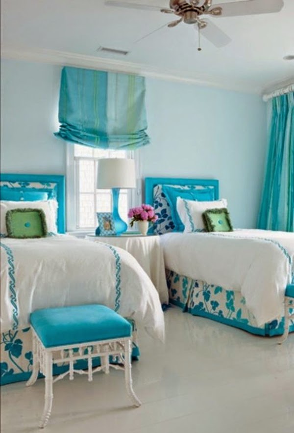 Dormitorios juveniles color turquesa - Ideas para decorar dormitorios