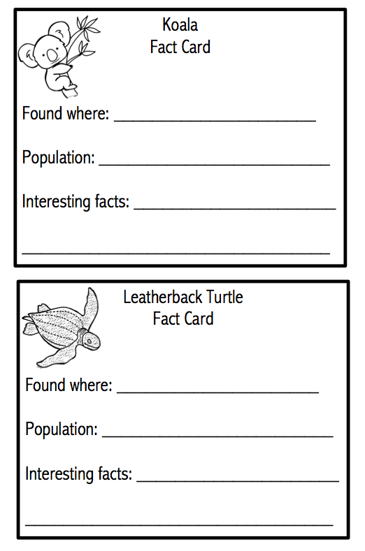 Endangered Animals Printable Preschool Printables