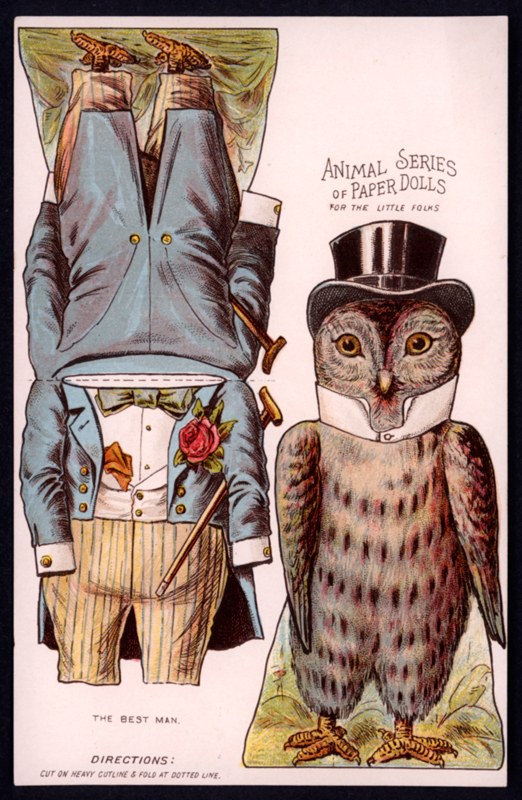 The Paper Collector Animal Series of Paper Dolls, c. 1890s