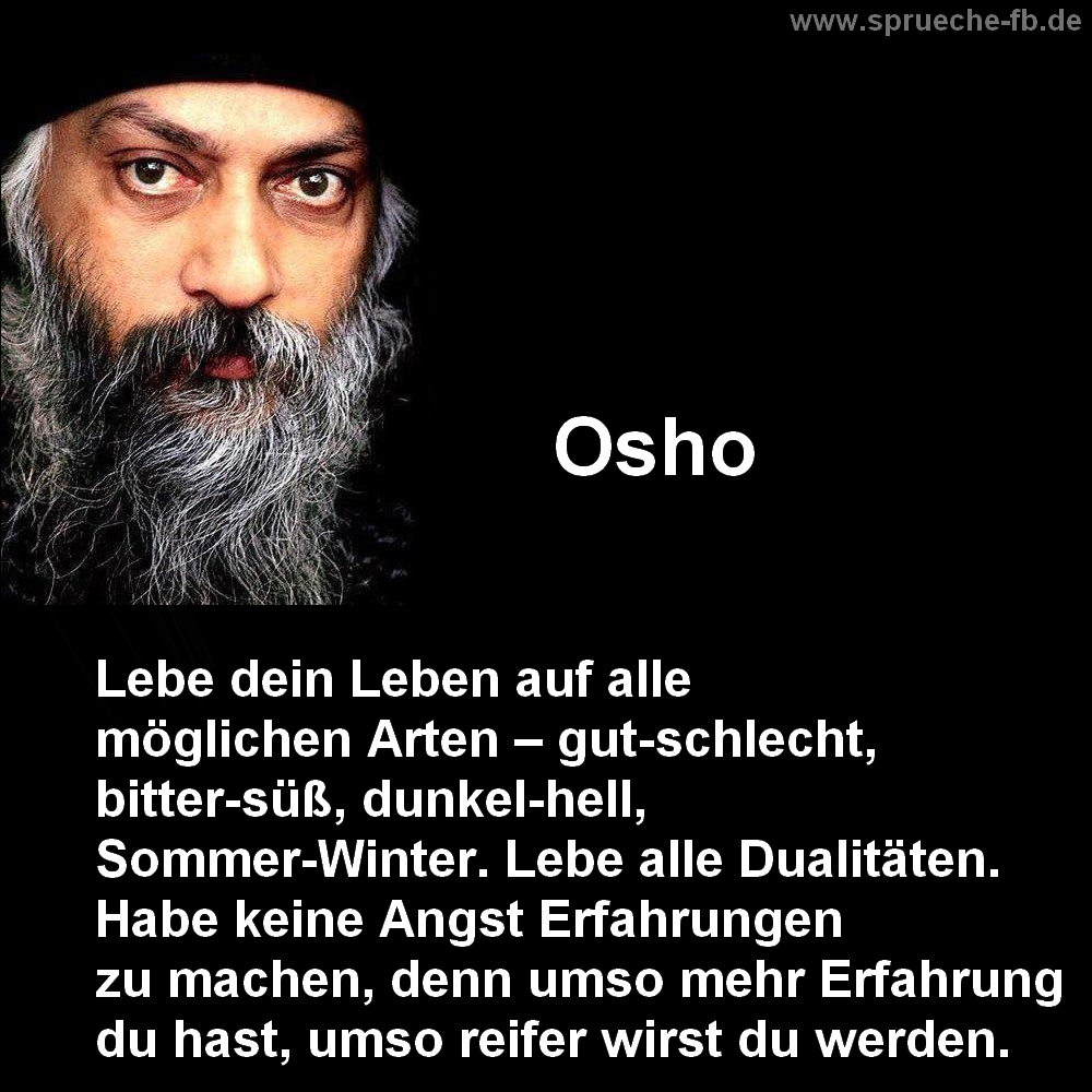 Osho Spruch Des Tages Spruche Und Zitate