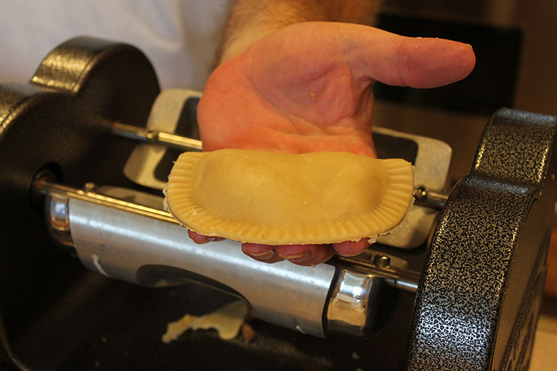 Making Empanadas Hand Crank Restaurant Commercial Grade Empanada Maker