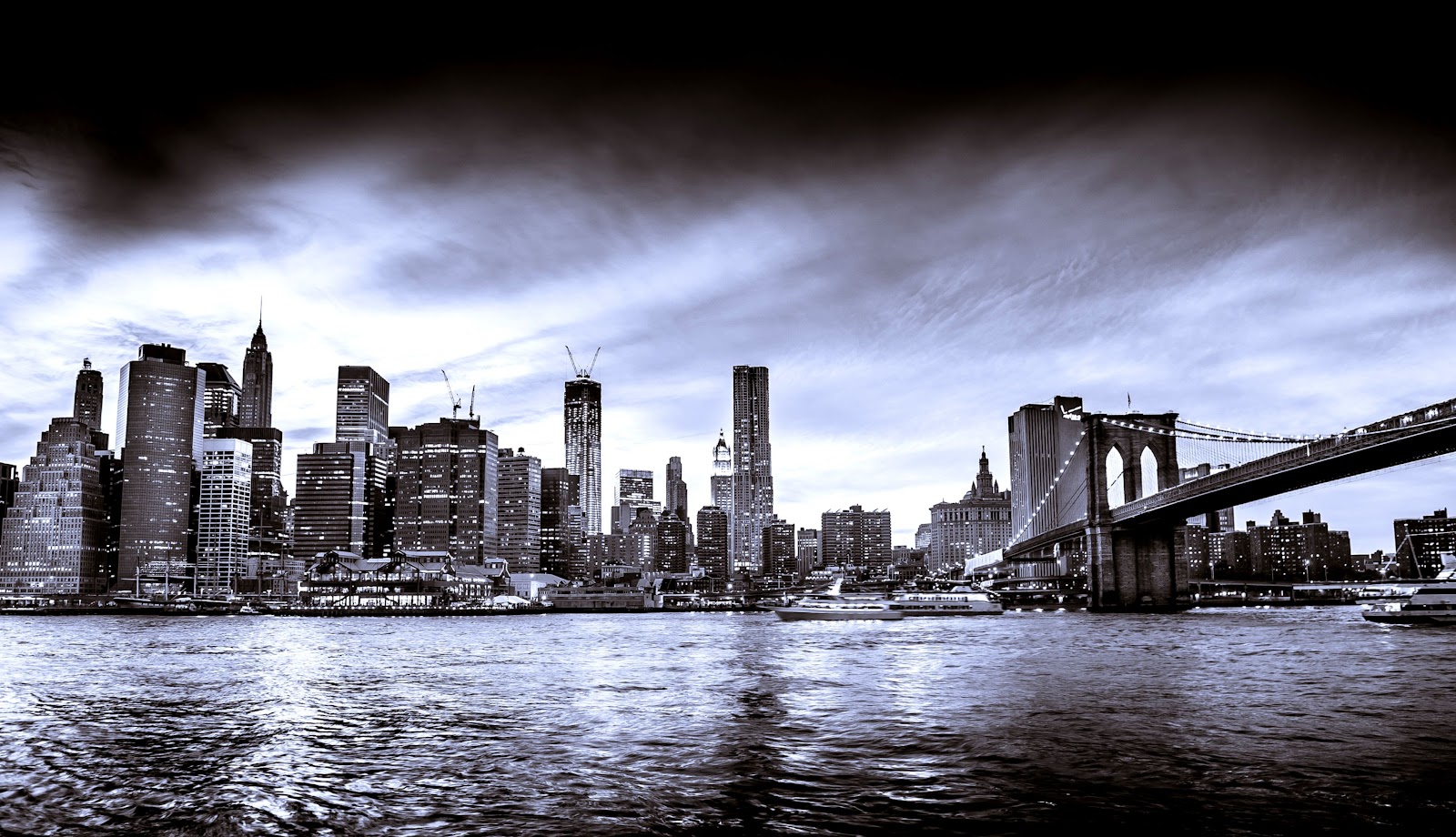 New York City Skyline Black and White New York City Skyline Black and White
