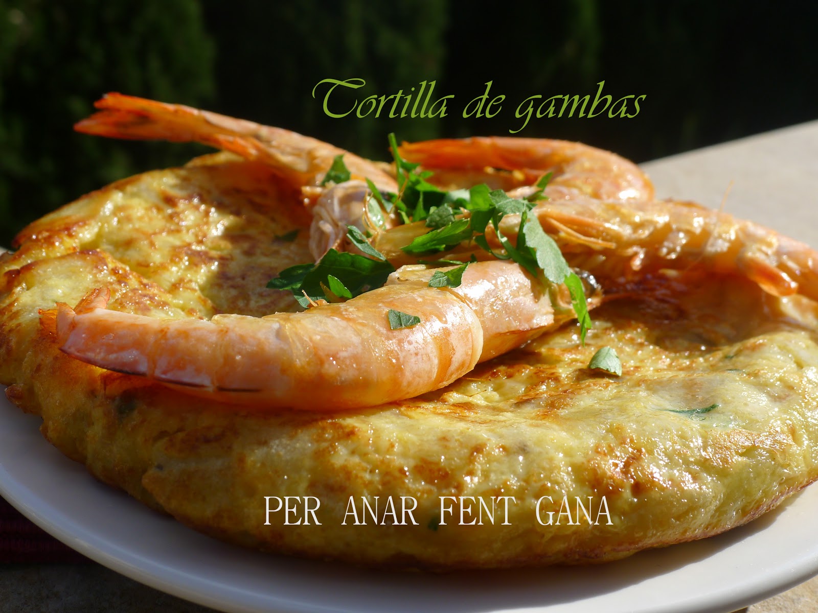 Tortilla de gambas y langostinos Per Anar Fent Gana ♥ de Marga Recetas y Cocina Menorquina