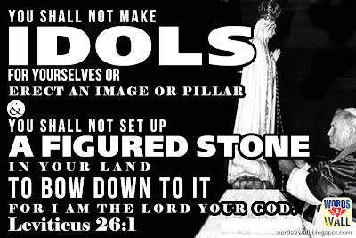 You shall not make idols for yourselves or erect an image or pillar, and you shall not set up a figured stone in your land to bow down to it, for I am the Lord your God.