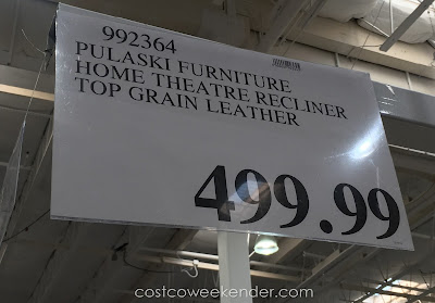 Deal for the Pulaski Leather Glider Recliner at Costco