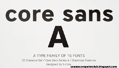 Core Sans N Font Family Rar