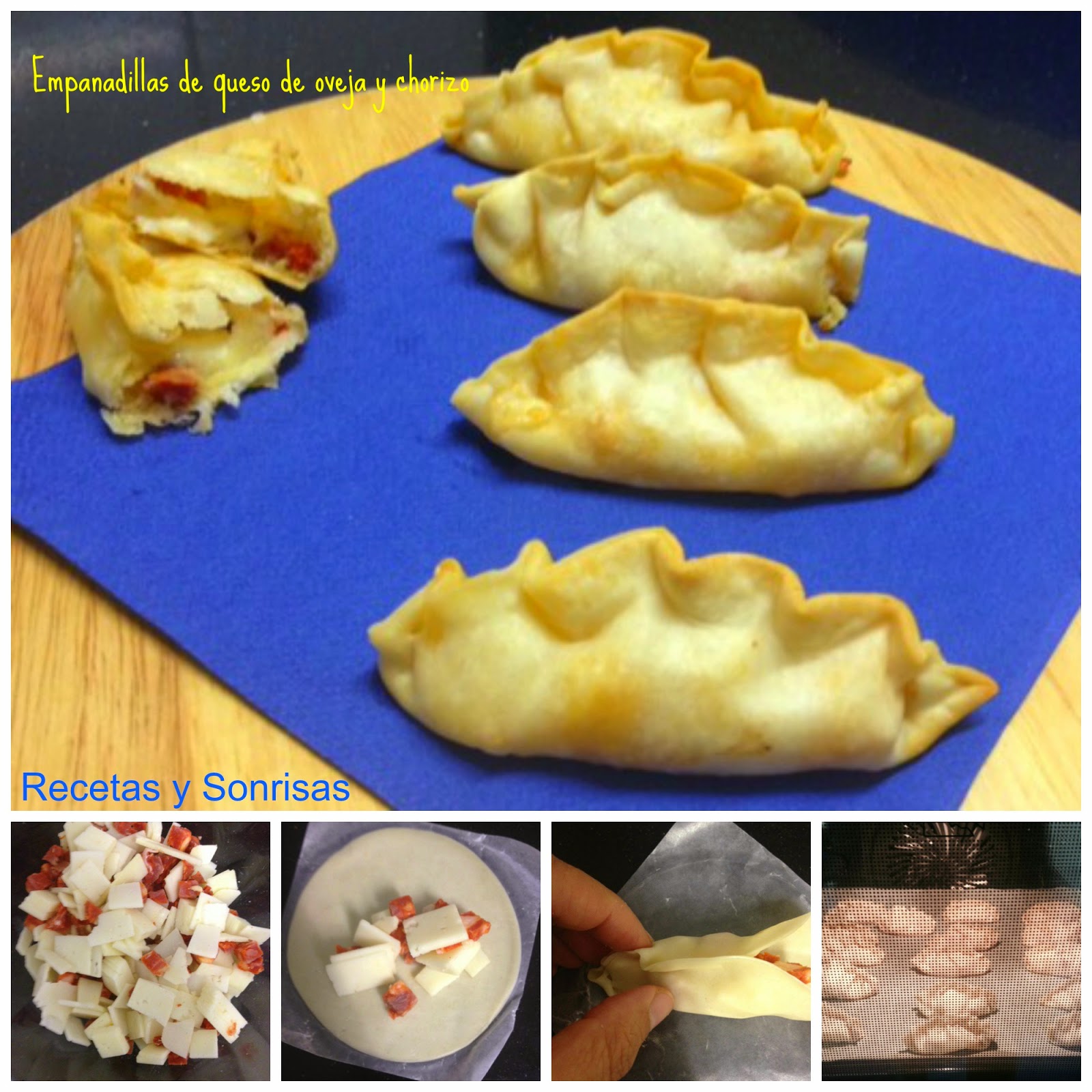 Mini Empanadillas De Queso De Oveja Y Chorizo
