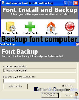 backup font computer