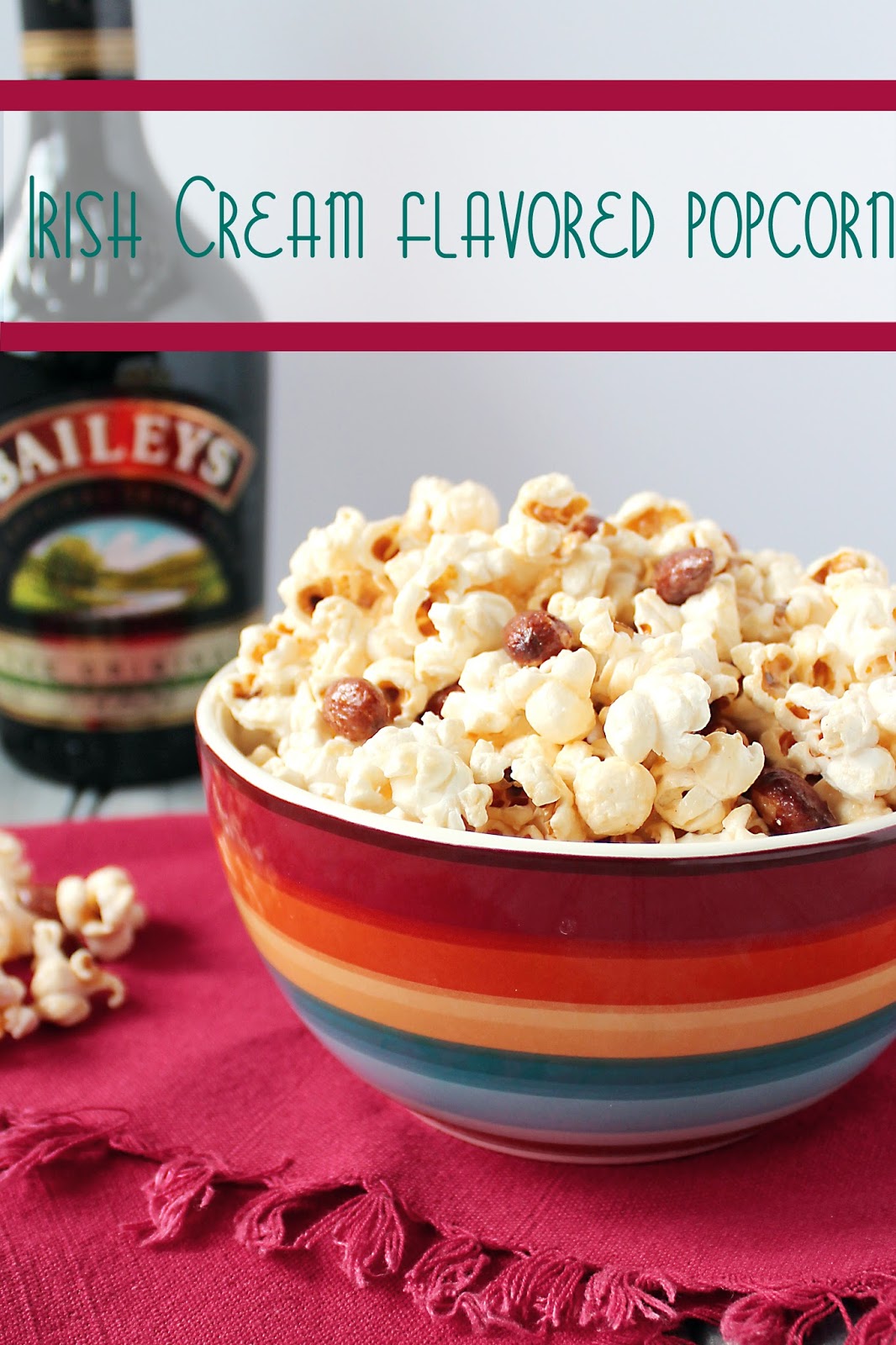 Irish Cream Flavored Popcorn Cooking on the Front Burner