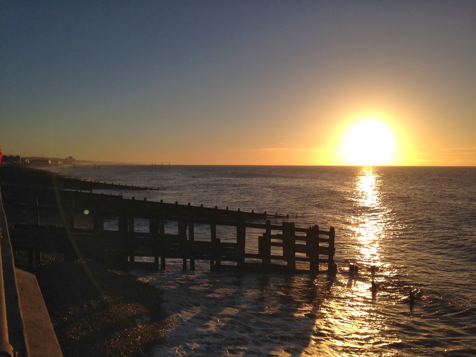 Brighton sunrise beach seaside 